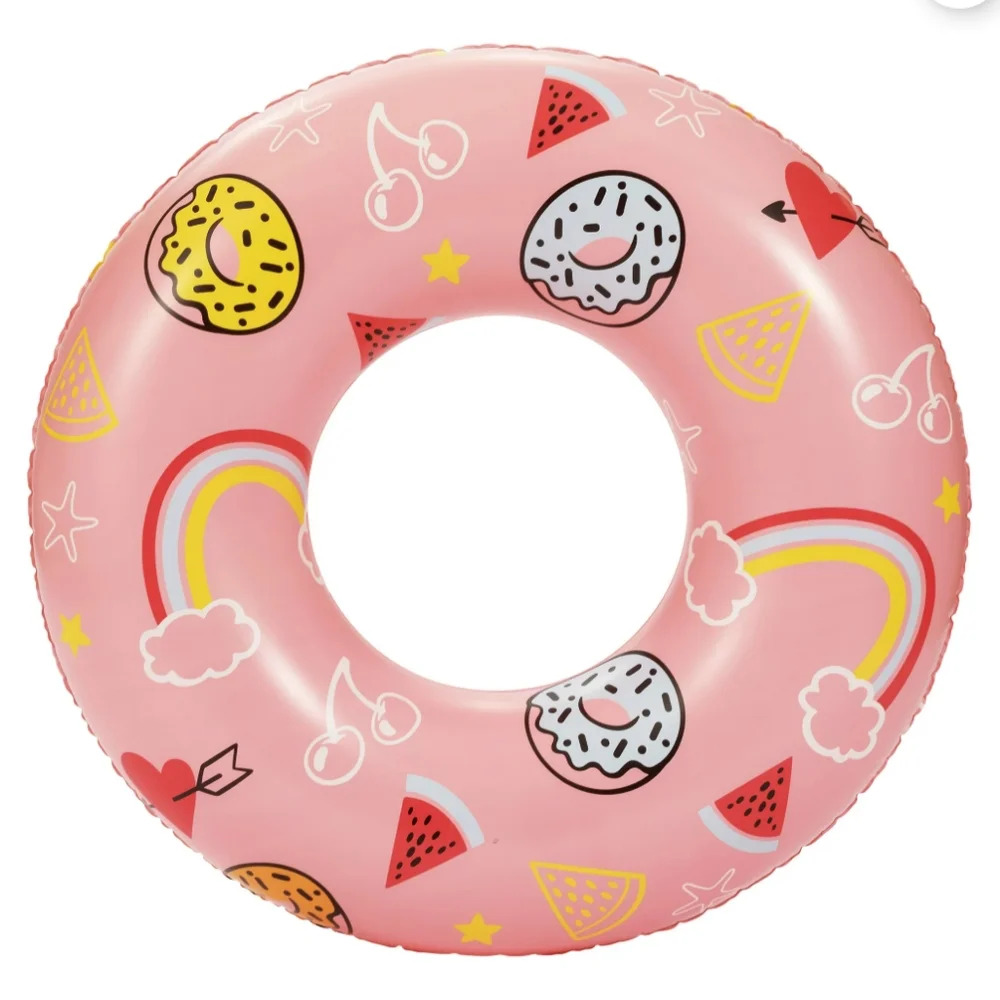Bluescape Pink Sweets Inflatable Swim Tube Pool Float